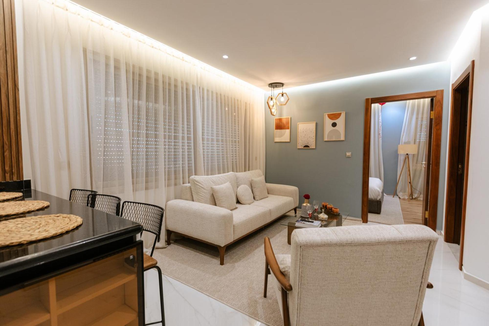 Marina View Residence Luxurious Studio Retreat With Stunning Ocean Views 1 Double Bedroom, 1 Convertible Couch Tanger Buitenkant foto